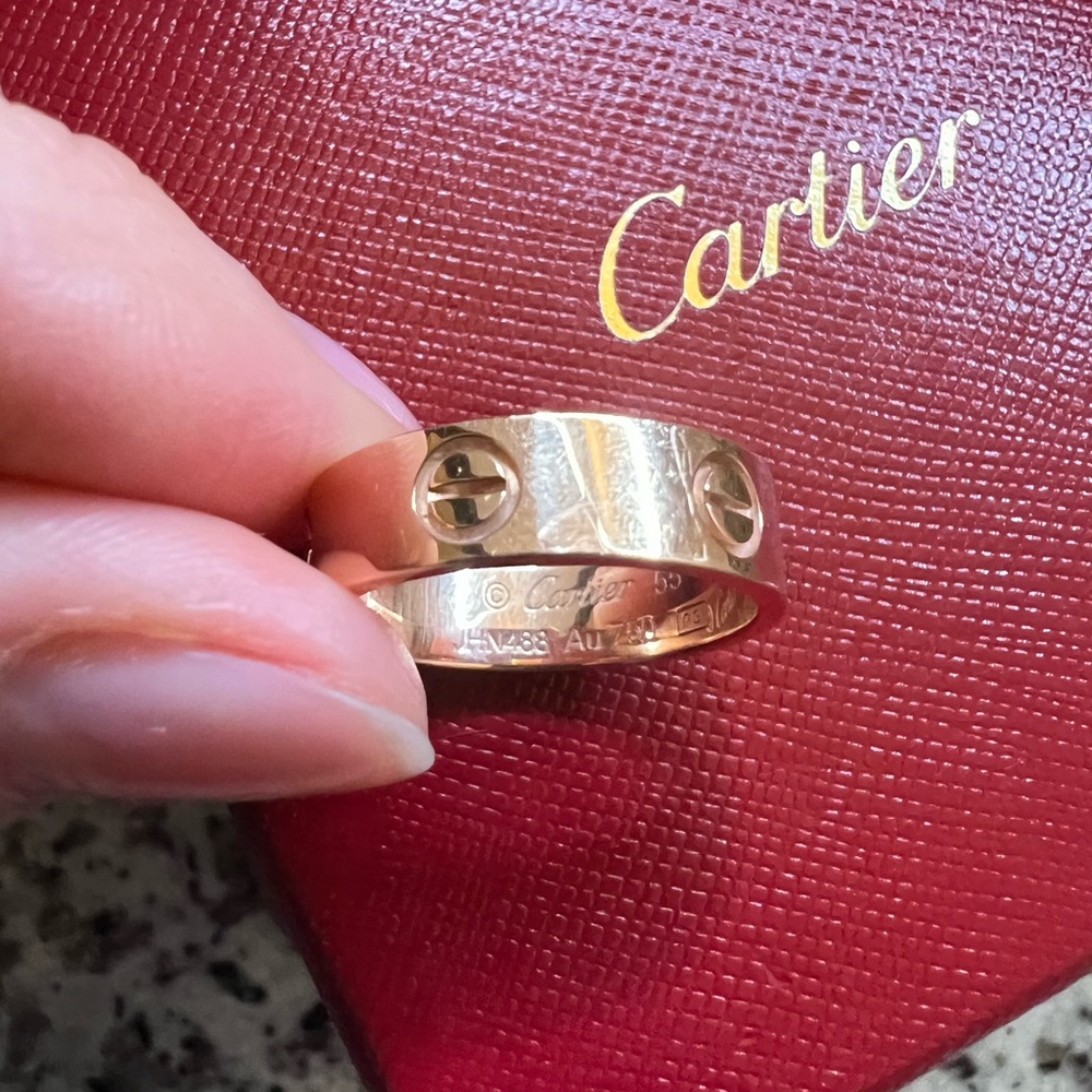 Cartier Love Ring, Rose gold, Size 55
